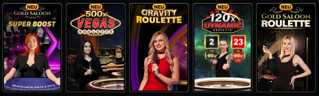 Spiele bei Spinsy casino